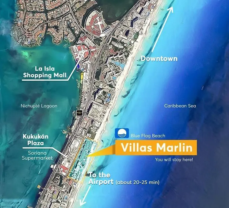 Villa Aurora Beautiful Beachfront Apartment Cancun
